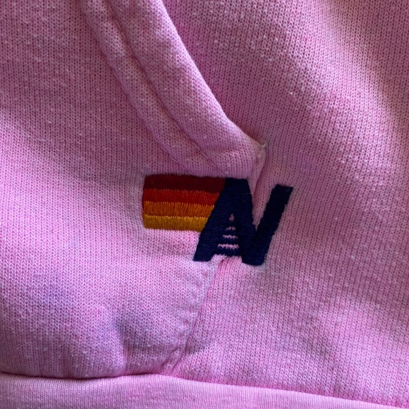 AVIATOR NATION 5-Stripe Hoodie in Neon Pink size S - Picture 9 of 12